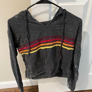 Bloom Pop Cropped hooded shirt size xs